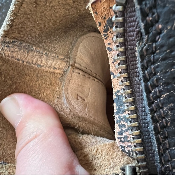 Bed Stu BECCA BLACK LUX Leather Moto Boots Size 7 - Picture 13 of 16